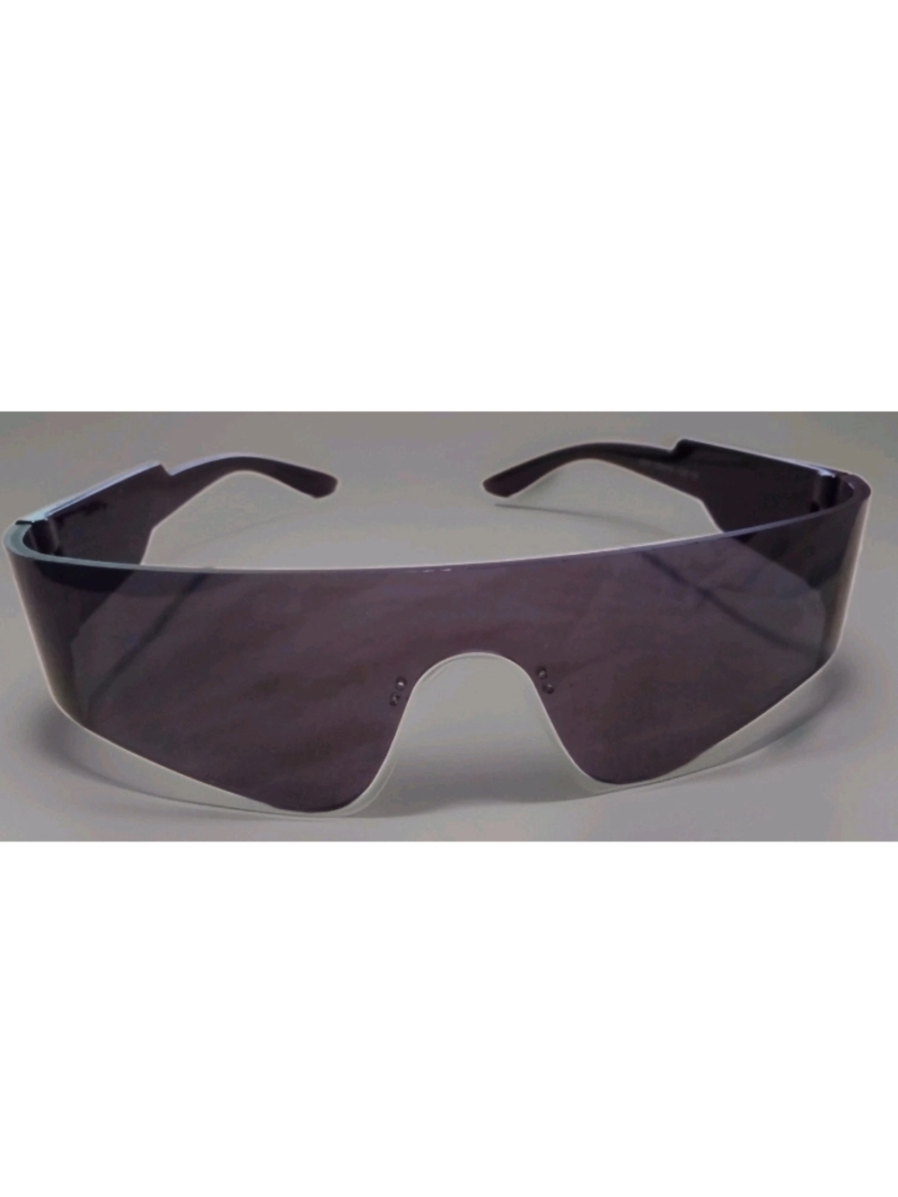 Y2k Futuristic Wraparound Shield Sunglasses Frameless Unisex Visor